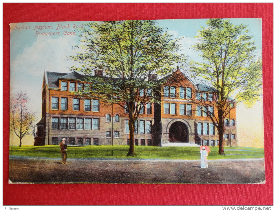 Bridgeport,CT--Orphan Asylum Black Rock--cancel 1909--PJ 122 - Bridgeport