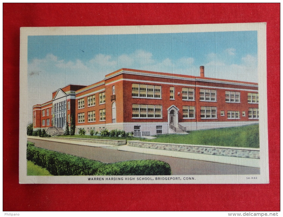 Bridgeport,CT--Warren Harding High School--not Mailed --PJ 122 - Bridgeport