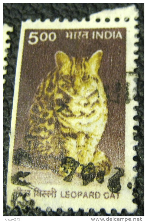 India 2000 Leopard Cat 5.00 - Used - Oblitérés