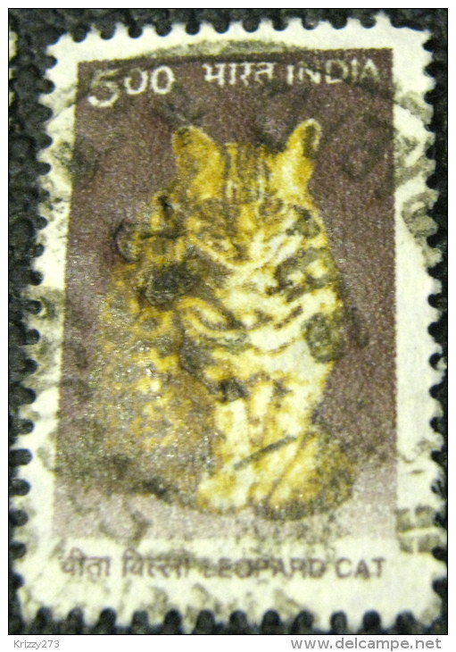 India 2000 Leopard Cat 5.00 - Used - Oblitérés