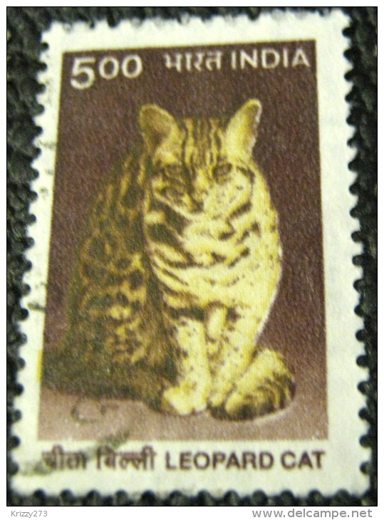 India 2000 Leopard Cat 5.00 - Used - Oblitérés