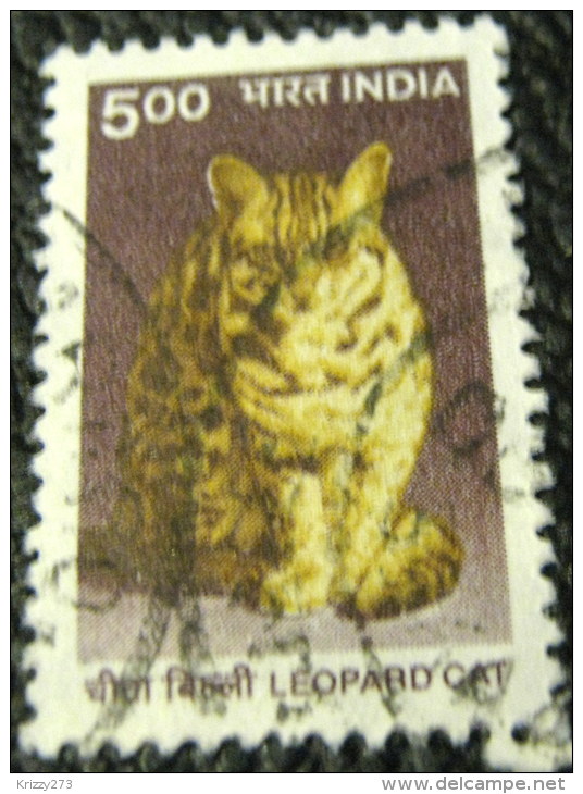 India 2000 Leopard Cat 5.00 - Used - Gebruikt