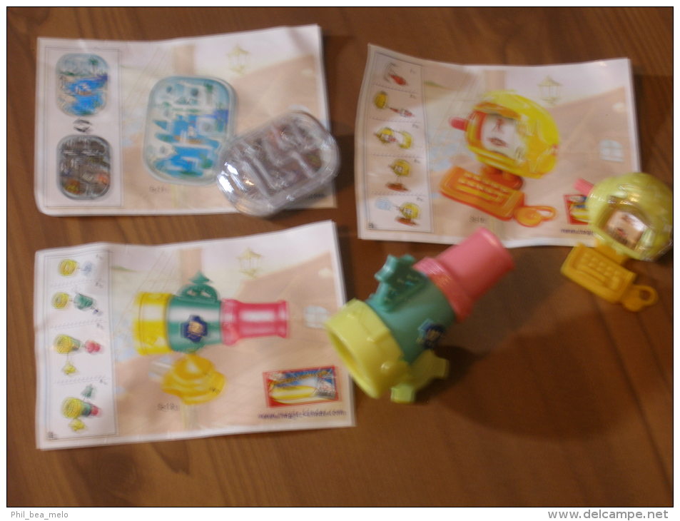 KINDER SURPRISE 2005 LES PIRAMOLLIS - N° S-11 / S-13 / S-15  LE TRESOR DES PIRATES + BPZ - Lotes