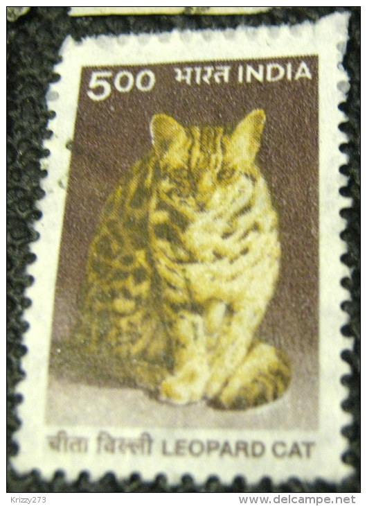 India 2000 Leopard Cat 5.00 - Used - Oblitérés