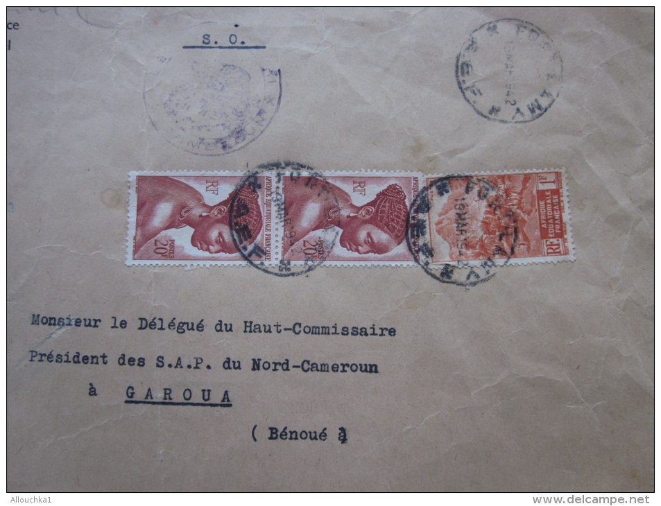 1953:Lettre Fort-Lamy Tchad Afrique équatoriale Française AEF>Haut Commissaire Président Nord-Cameroun à Garoua (Bénoué) - Other & Unclassified