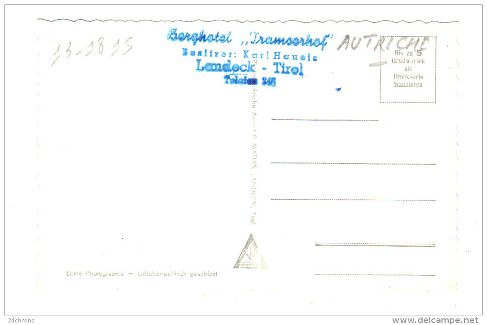 Autriche: Berghotel, Tramserhof M. Silberspitze, Landeck (13-1815) - Landeck