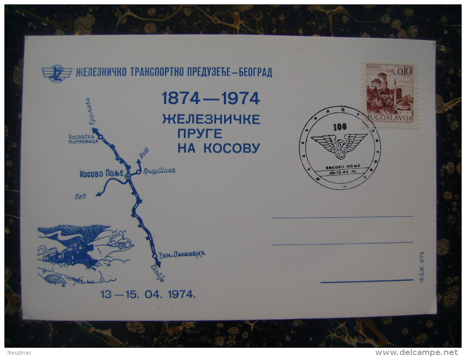 Serbia-...Kosovo Polje...railway-1974  (2159) - Kosovo