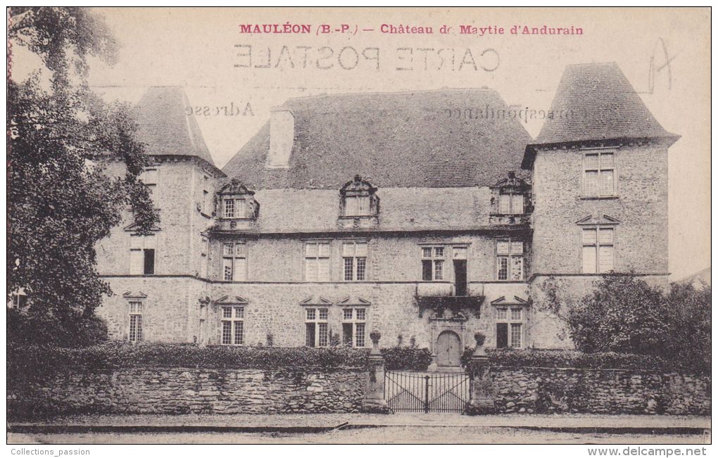 Cp , 64 , MAULÉON , Château De Maytie D'Andurain - Mauleon Licharre