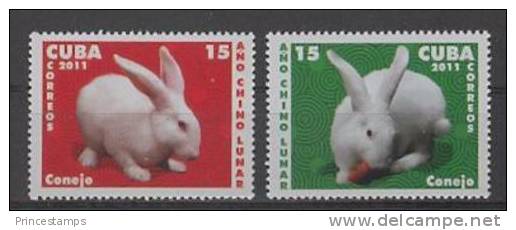 C* (2011)  - Set -  /  Conejo - Rabbit - China New Year - Lapin - Anno Nuovo Cinese