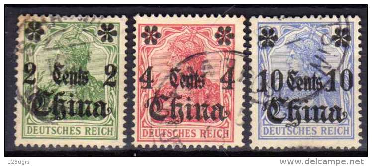 Deutsche Post In China Mi 29-31, Gestempelt [170613VI] @ - China (offices)