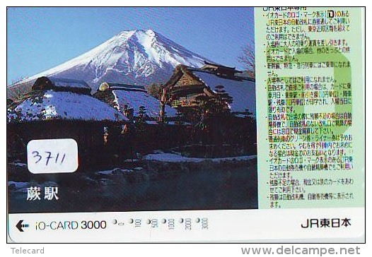 Carte Prépayée  Japon * TRAIN * IO * CARD  (3711) Japan Prepaid Card * ZUG * TREIN * JR * IO * - Montagnes