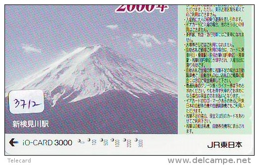 Carte Prépayée  Japon * TRAIN * IO * CARD  (3712) Japan Prepaid Card * ZUG * TREIN * JR * IO * Montagne - Montañas