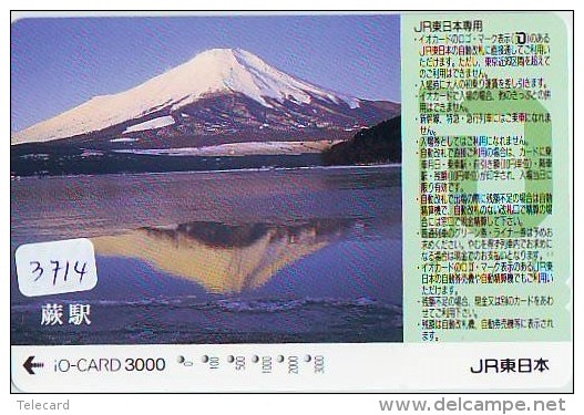 Carte Prépayée  Japon * TRAIN * IO * CARD  (3714) Japan Prepaid Card * ZUG * TREIN * JR * IO * Montagne - Montañas