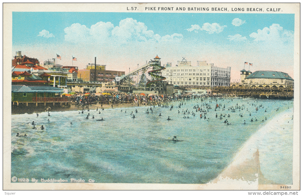 Pike Front, Bathing Beach No. L 57, Swimmers - Long Beach