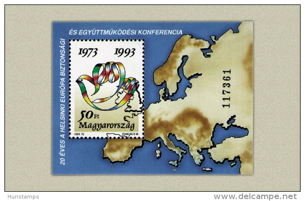 Hungary 1993. Europa Conference Sheet MNH (**) Michel: Block 226 / 3.50 EUR - Neufs