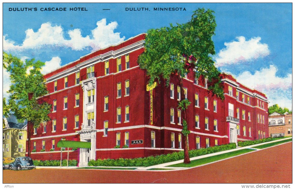 Duluths Cascade Hotel Duluth MN Old Postcard - Duluth