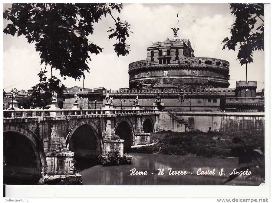 Roma - Il Tevere - Castel S. Angelo - Formato Grande - Viaggiata - Castel Sant'Angelo