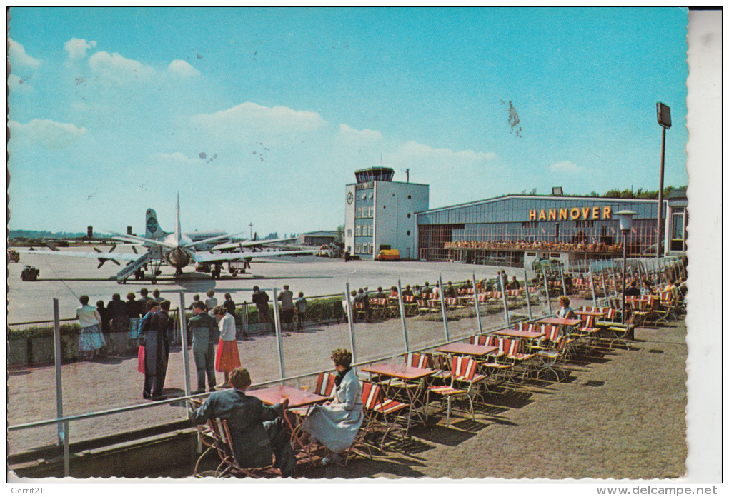 FLUGZEUGE - FLUGHAFEN / AIRPORT Hannover - Langenhagen, 60er Jahre - Aerodrome