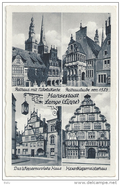 MBK Hansestadt Lemgo (Lippe) - Rathaus Mit Nikolaikirche, Rathauslaube, Wippermann'sche Haus, Hexenbürgermeisterhaus - Lemgo