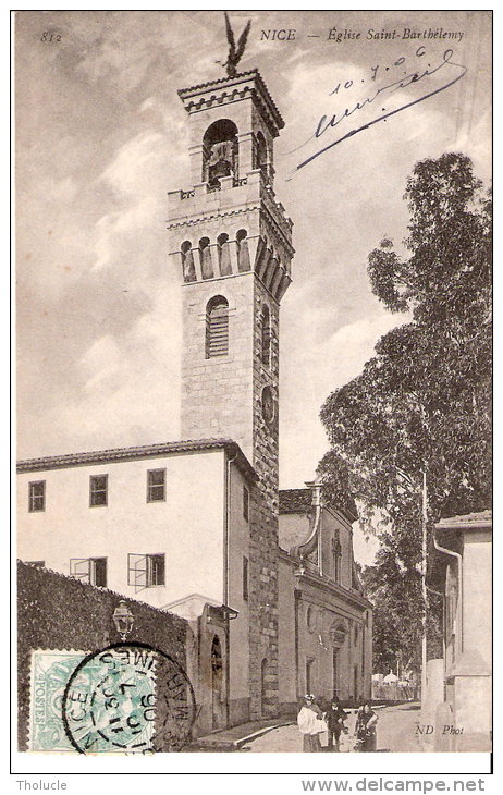 Nice (Alpes Maritimes)-1906-Eglise Saint-Barthélemy-Animée - Altri & Non Classificati