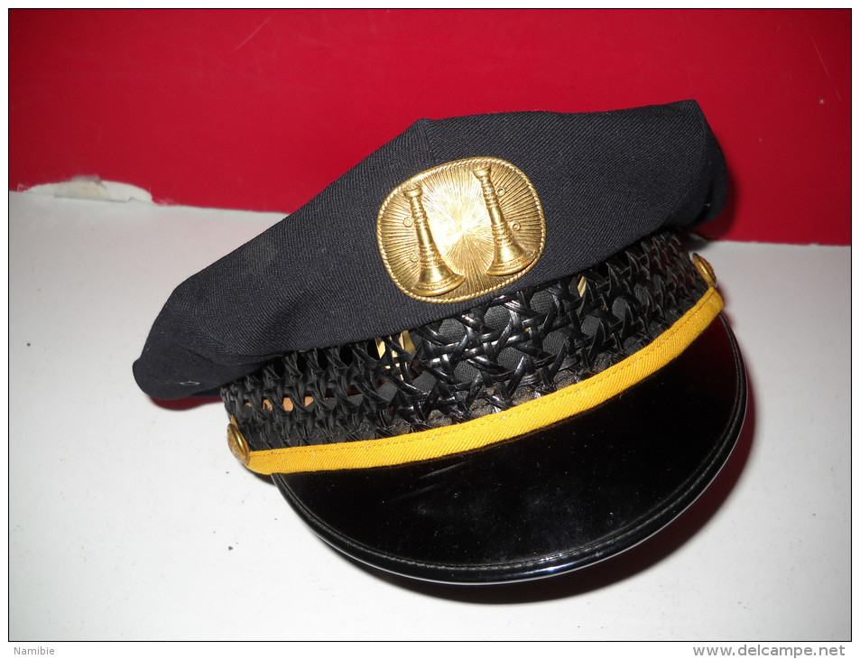 Casquette De Capitaine  De Pompier Américain US - Other & Unclassified