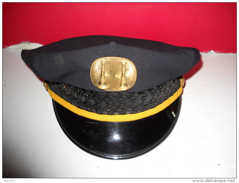 Casquette De Capitaine  De Pompier Américain US - Other & Unclassified