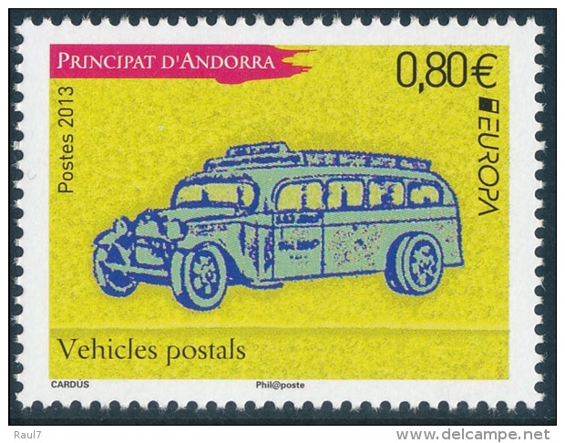 Andorre Fr - 2013 - Véhicules Postaux, Europa 2013 - 1val Neuf // Mnh - 2013
