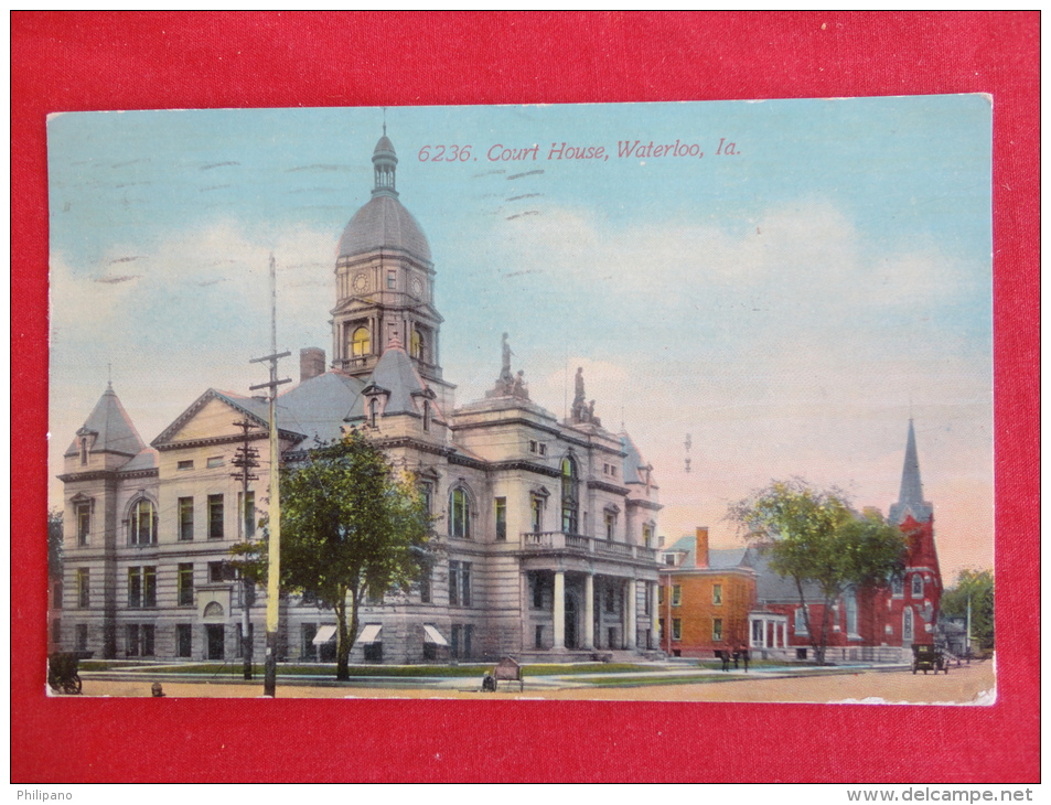 Waterloo,IA--Court House--cancel 1912--PJ 123 - Waterloo