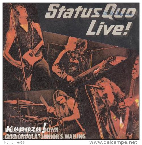 STATUS QUO &ndash; Live! - Roll Over Lay Down/Gerdundula/Junior's Wailing - 45 T - Maxi-Single