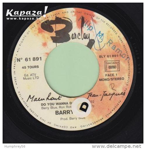 Barry BLUE - Do You Wanna Dance/Don't Put Your Money On My Horse - Disco, Pop