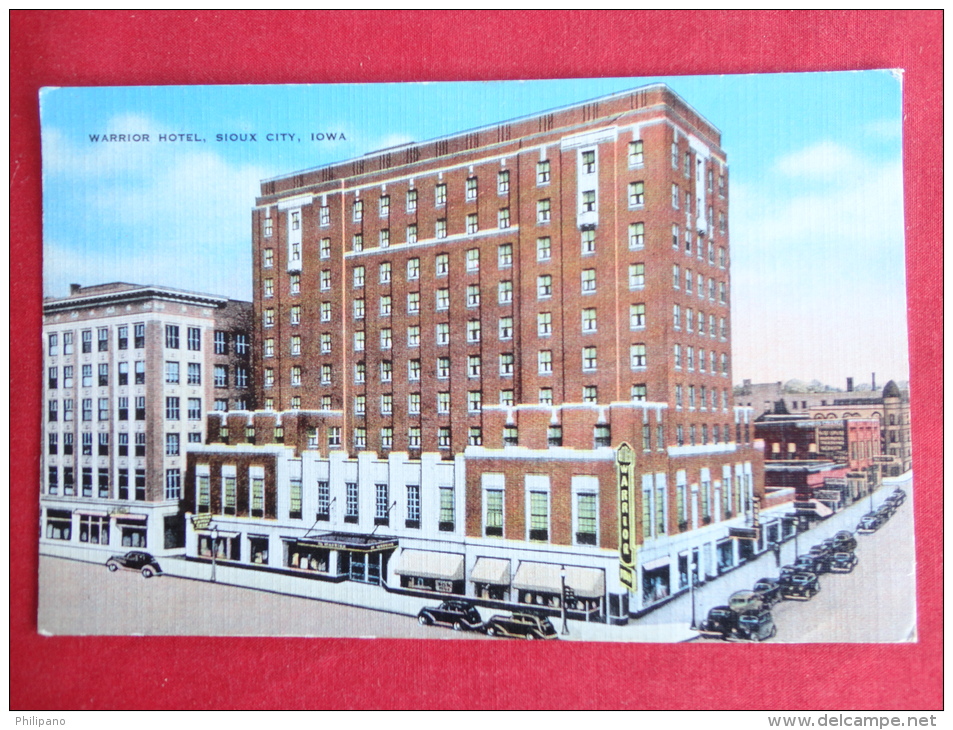 Sioux City,IA--Warrior Hotel--not Mailed--PJ 124 - Sioux City