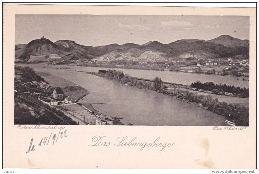 Das Liebengebirge  "Richars Naturaufnahmen"    Der Rhein 33I     14/9/1922  Voir Scans - Koenigswinter