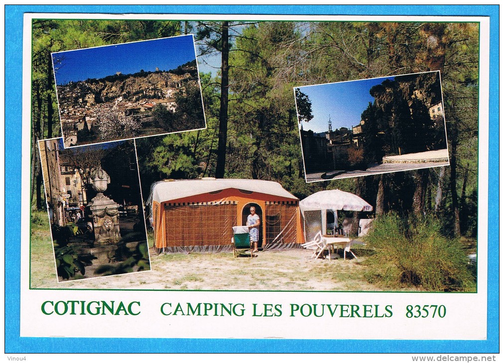 CP- Cotignac - Camping Les Pouverels - Multivues - 83 Var- - Cotignac