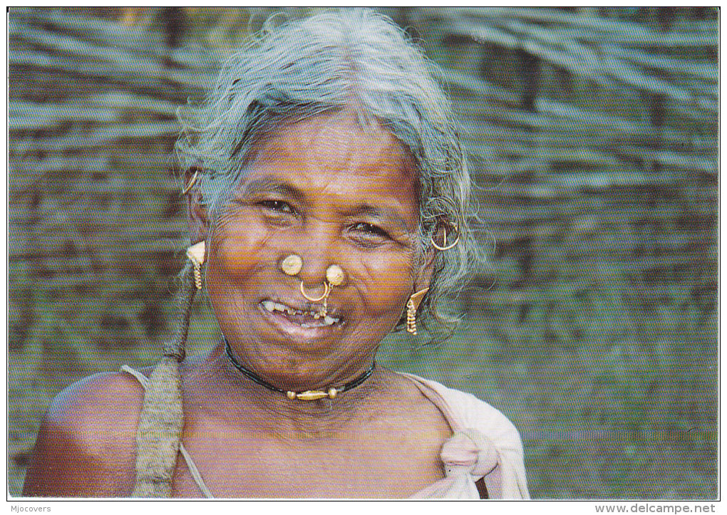 Postcard TRIBAL WOMAN In  ORISSA, INDIA Ethnic - India