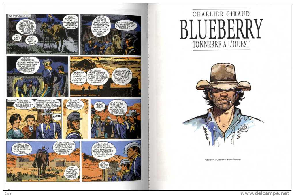 BLUEBERRY  -  CHARLIER GIRAUD  -  FORT NAVAJO  &   TONNERRE A L OUEST  -  ALBUM DOUBLE  2003 - Moebius