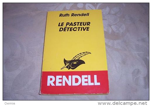 RUTH  RENDELL  °  LE PASTEUR DETECTIVE - Club Des Masques