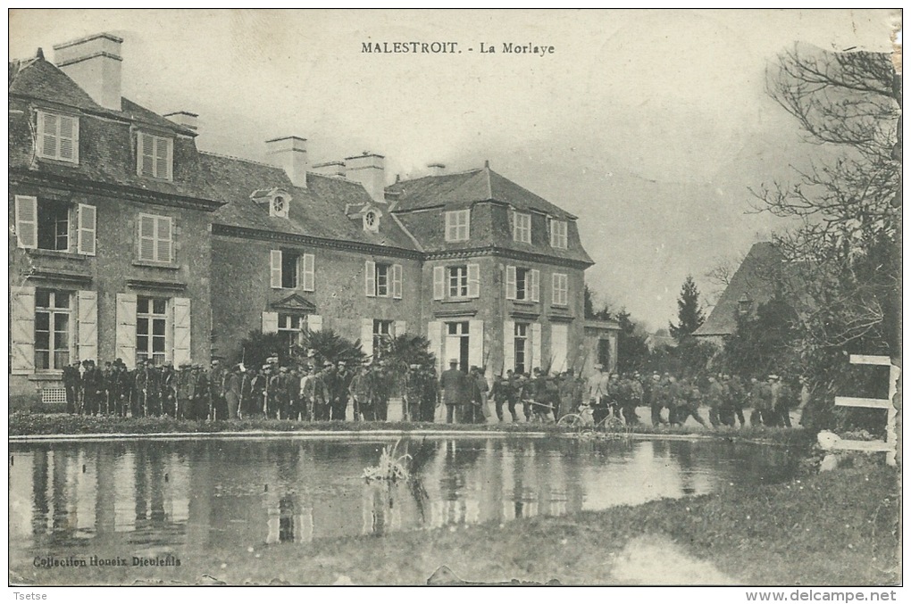 Malestroit - La Morlaye - Groupe De Militaires -1929  ( Voir Verso ) - Malestroit