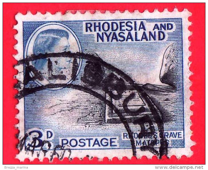 Rhodesia & Nyasaland - USATO - 1959 - Rhodes Grave Matopos - 3d - Rhodesië & Nyasaland (1954-1963)