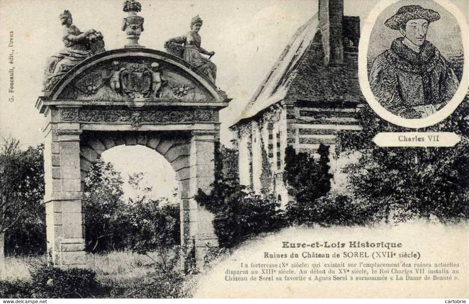 Dépt 28 - SOREL-MOUSSEL - Ruines Du Château De SOREL - Sorel-Moussel
