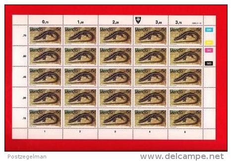 VENDA, 1986, MNH stamp(s) in full sheets, Definitives Reptiles, nr(s) 120-136