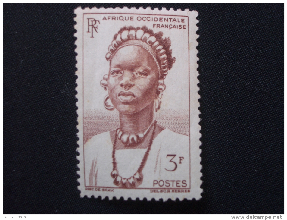 A . O . F .   *  *  De  1948    "     T . P De 1947  Sans Inscription TOGO   "     N° 44          1 Val . - Unused Stamps