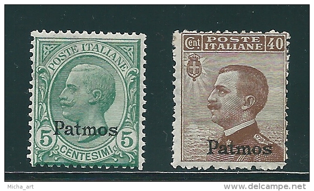 Italian Colonies 1912 Greece Aegean Islands Egeo Patmo Patmos MH T0174 - Egée (Patmo)