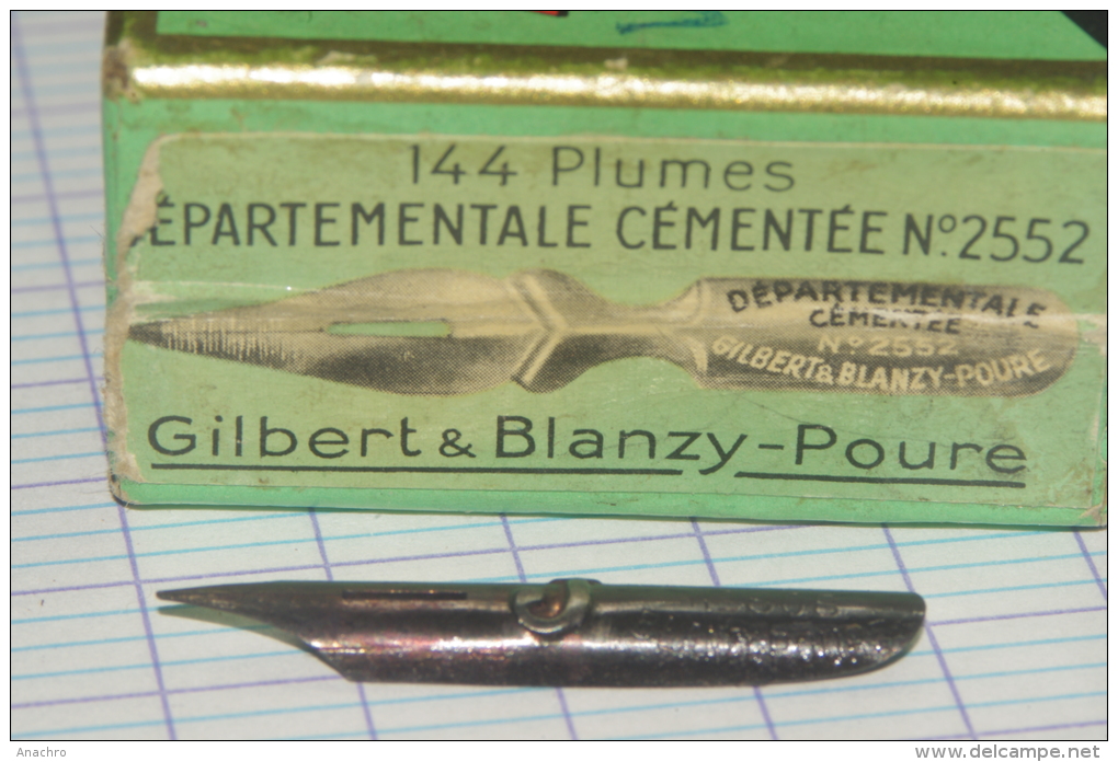 BOITE De PLUMES GILBERT BLANZY POURE N° 808 J - Plumes