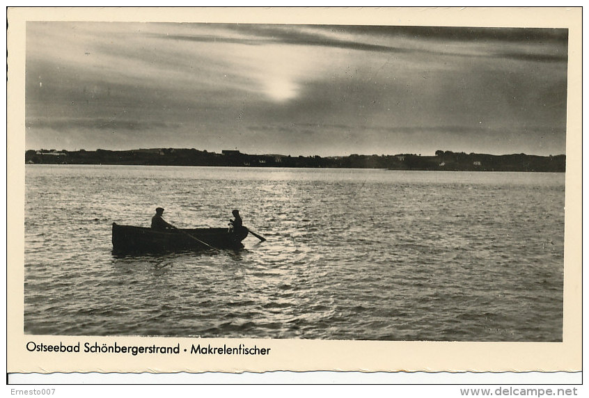 PK-CP Deutschland, Ostseebad Schönberger Strand Makrelenfischer, Gebraucht, Siehe Bilder!*) - Schoenberg