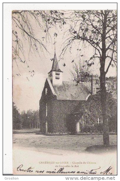 CHATILLON SUR LOIRE CHAPELLE DU CHATEAU DE COURCELLES LE ROI 1903 - Chatillon Sur Loire