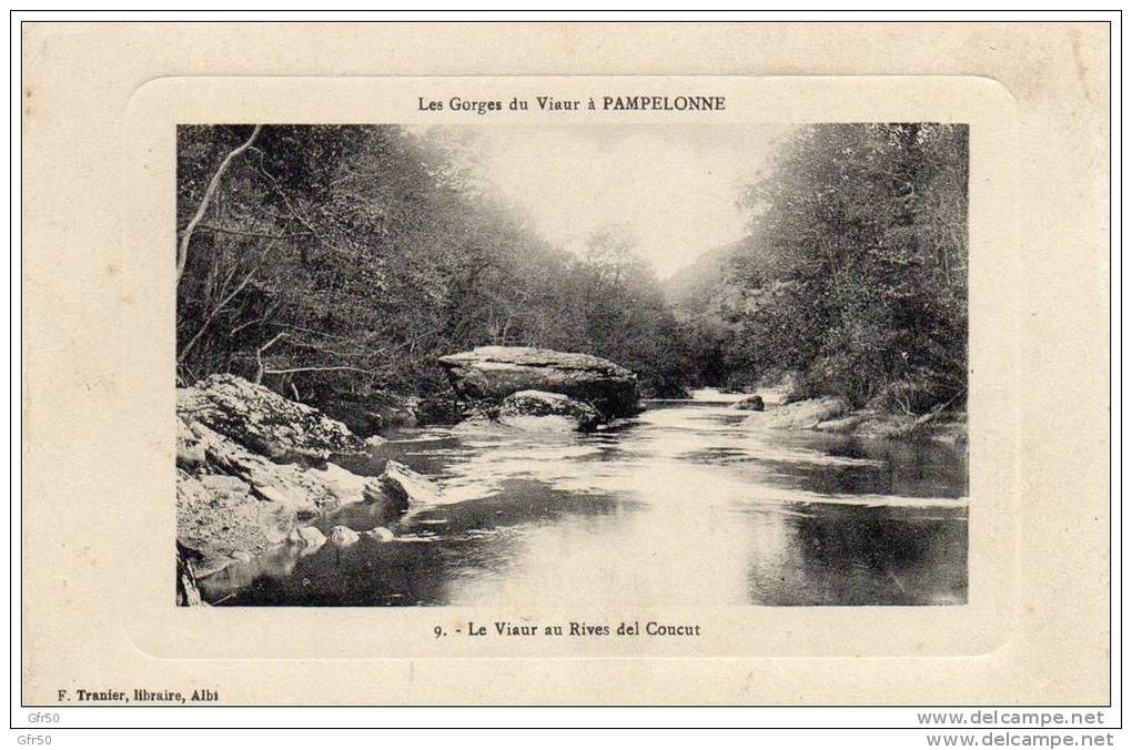 CPA  -  Les Gorges Du Viaur à  PAMPELONNE  -  Le Viaur Au Rives Del  Coucut  -  1917 - Pampelonne