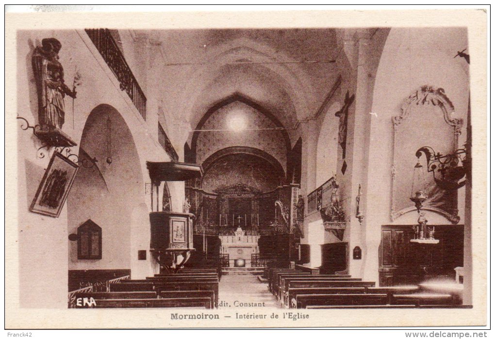 84. Mormoiron. Interieur De L'eglise - Mormoiron