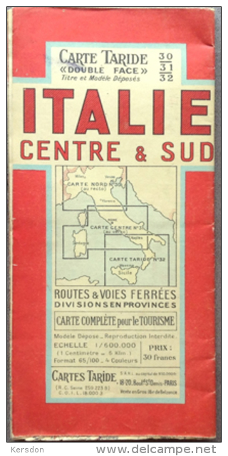 Carte Taride - ITALIE Centre Et Sud - Altri & Non Classificati