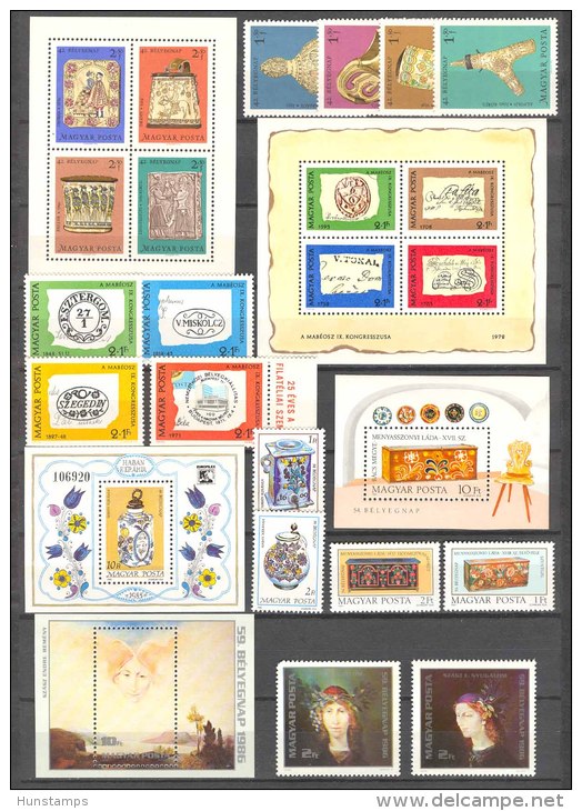 Hungary 1969-1986. Beautiful Stampday Collection With Betters, 5 Sets With 5 Sheets MNH (**) - Sammlungen