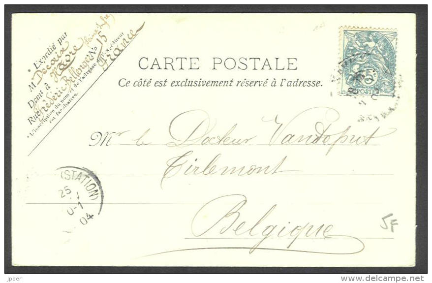 France - CF006 - CP Le Havre (2scan) - Hôtel Et Bains Frascati - Timbre Type Blanc 111 1A Au Recte Et Au Verso - Unclassified